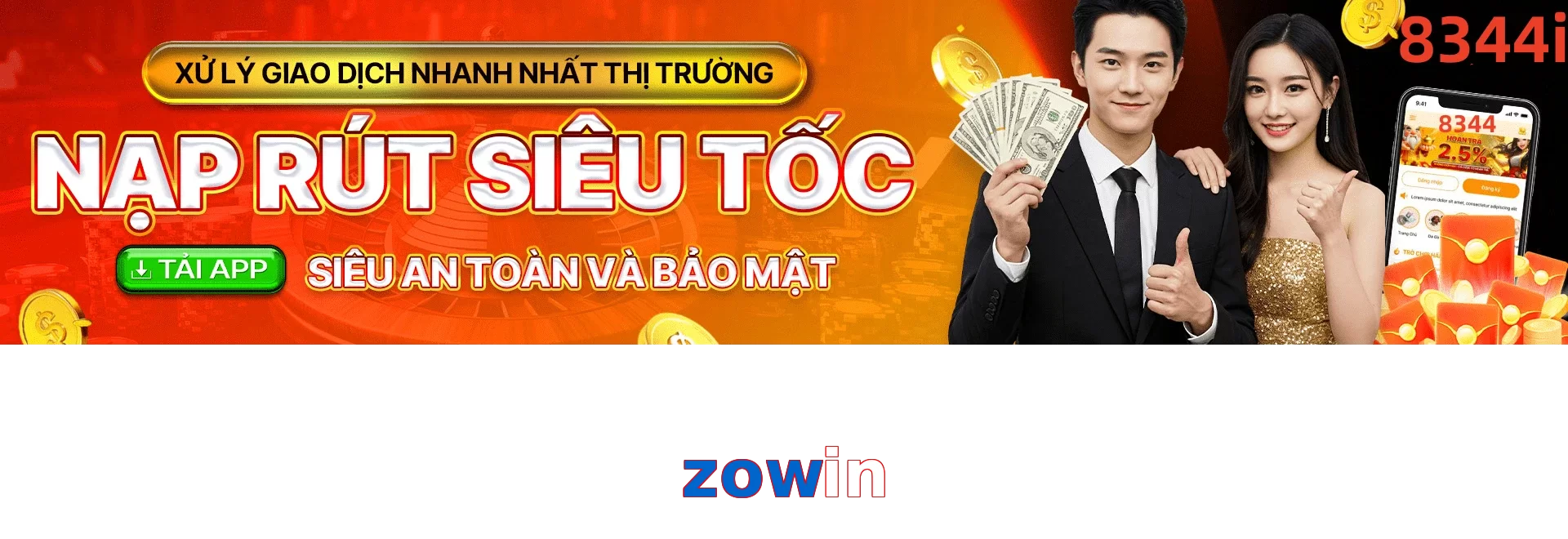 Trò chơi Slot được yêu thích tại zowin